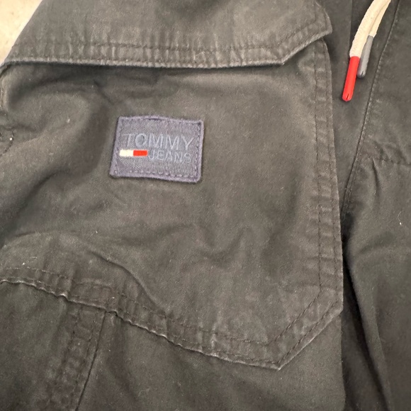 Tommy Hilfiger Drake Cargo Tapered Fit Jogger Drawstring Pants Black XS - Picture 3 of 4